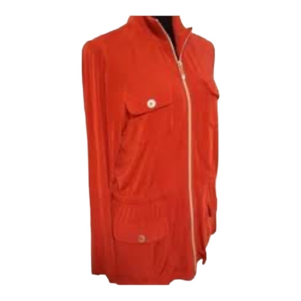 Chico's Red Utility Jacket - Picture 3 of 11